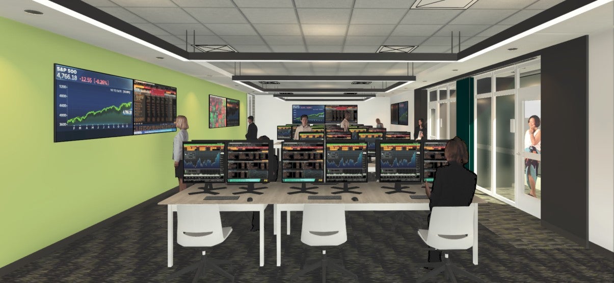 Rendering of the Future Viking Trading lab