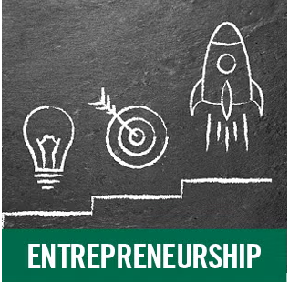 Chalk drawings of business ideas