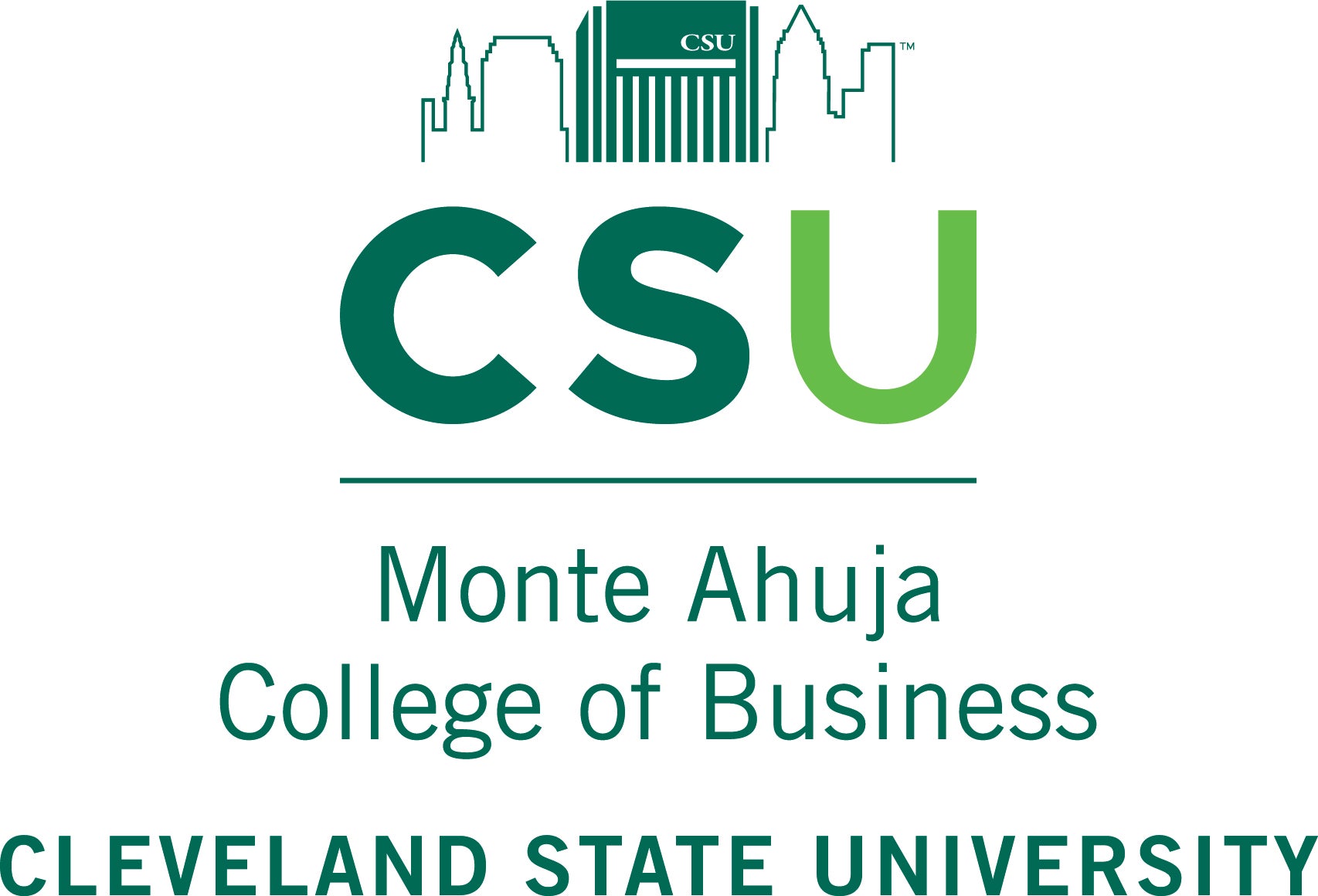 Monte Ahuja College of Business Logo 