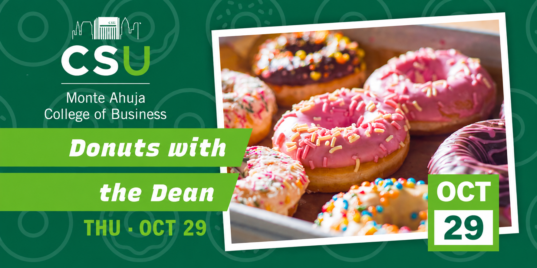 Donuts with the Dean Invite Oct 29