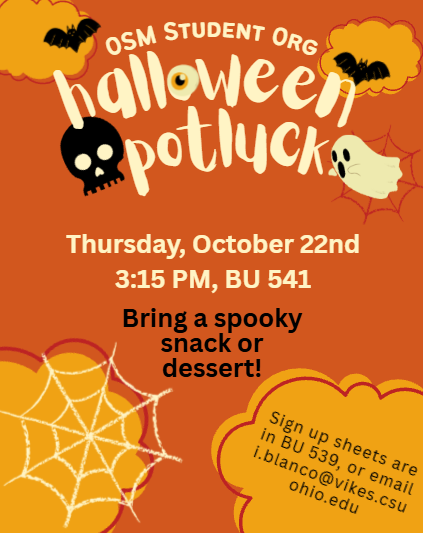 OSMOSO Halloween Potluck 