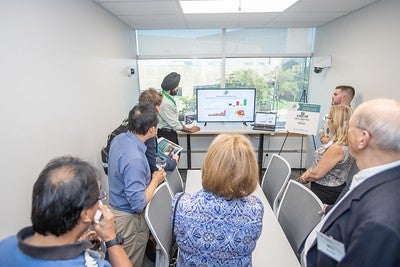 Sales Center Briefing Room - Demo During Dedication