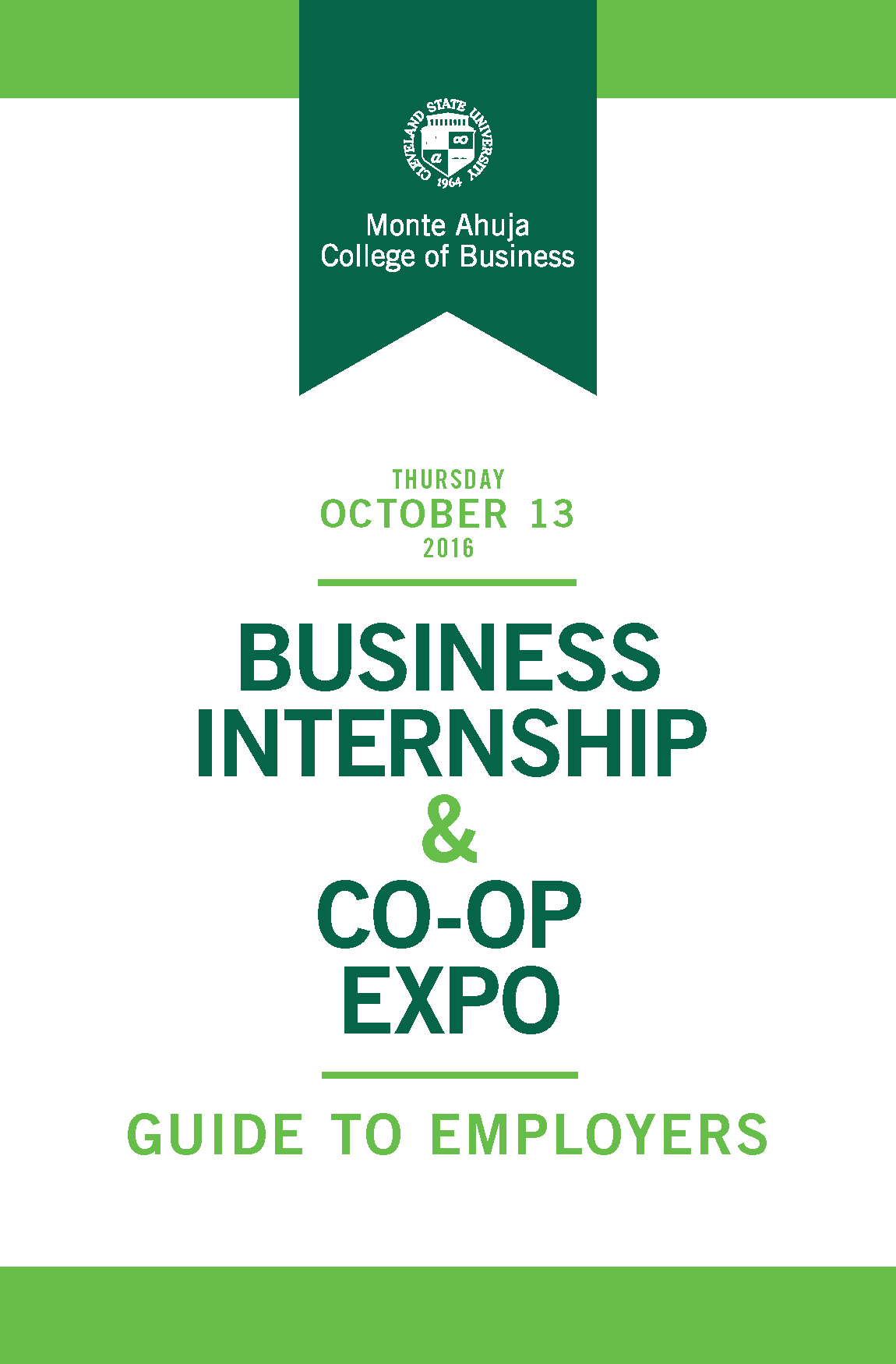 2016 Business Internship & Co-op Expo Guide to Employers