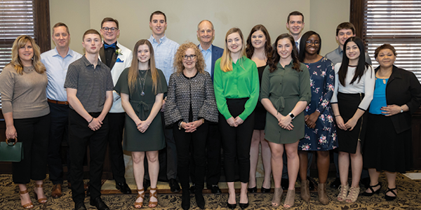 Glasscock Family and Their Scholarship Recipients