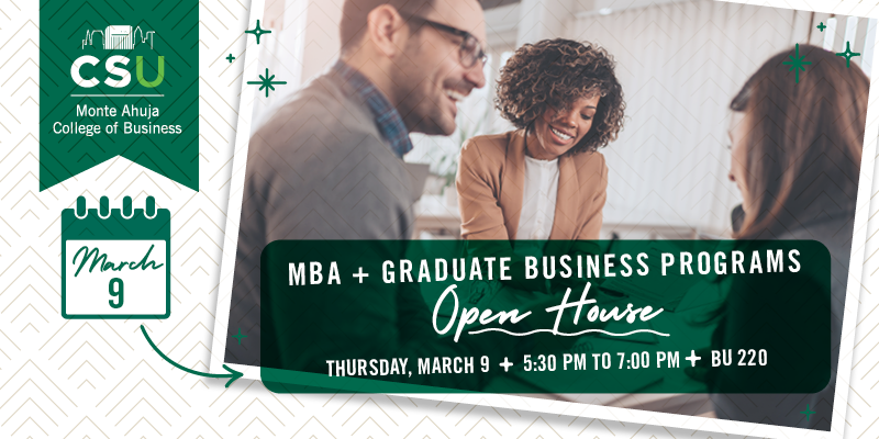 MBA & Graduate Business Programs Open House - March 9, 2023
