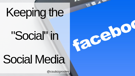Keeping the "Social" In Social Media