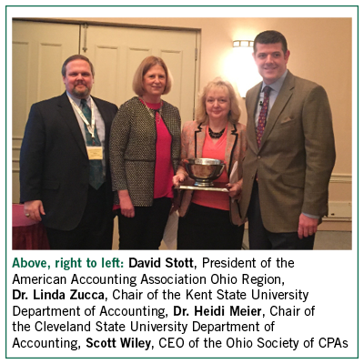 Dr. Heidi Meier Named 2016 Outstanding Ohio Accounting Educator