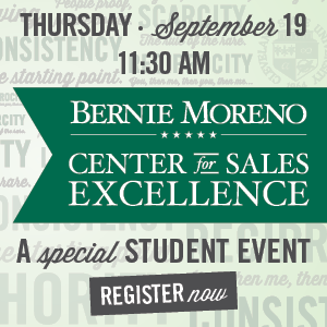 Student Dedication - Bernie Moreno Center for Sales Excellence - September 19, 2019