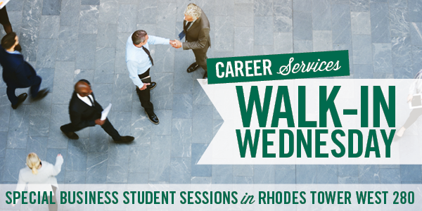 Business Walk In Wednesday At Career Services April 17 2019 1230