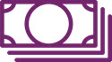 Dollar Icon - Purple