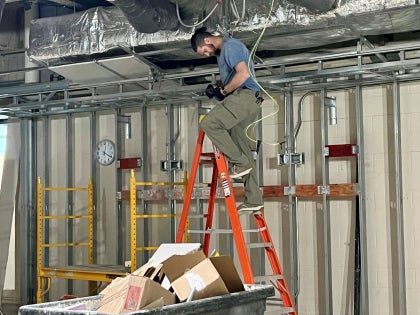 HVAC and Electrical work being done